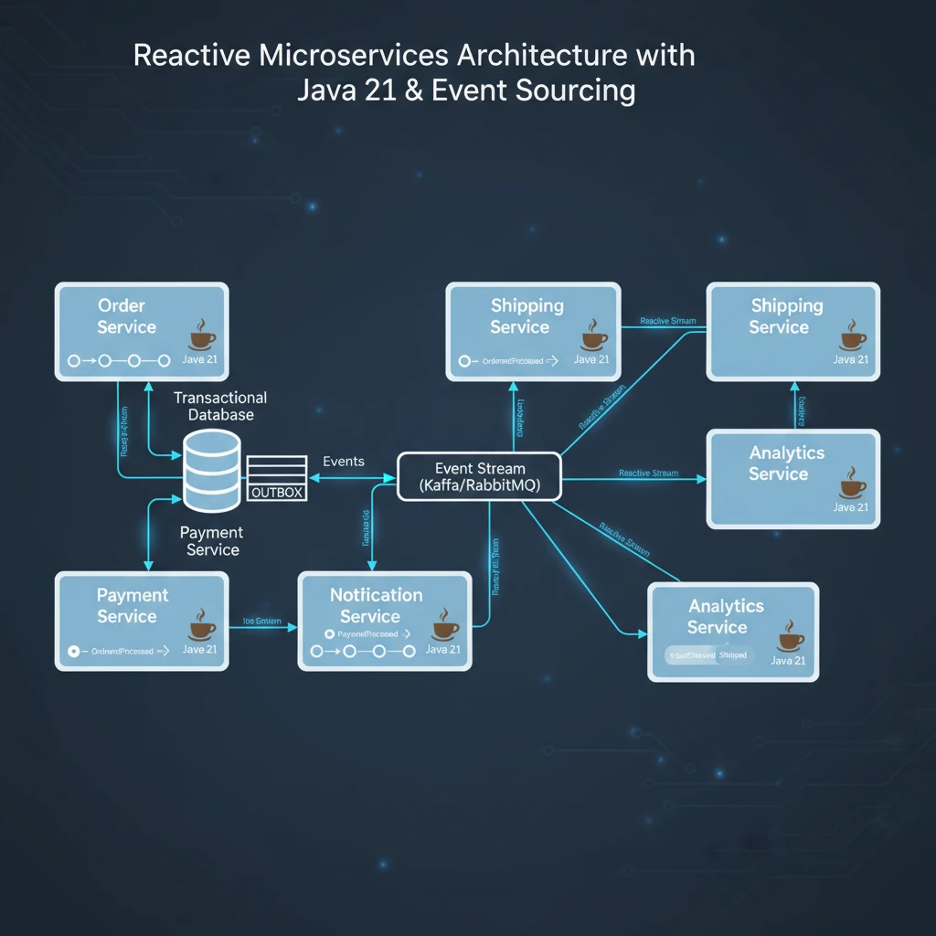 Reactive Microservices Architecture: Transactional Outbox and Event Sourcing with Java 21